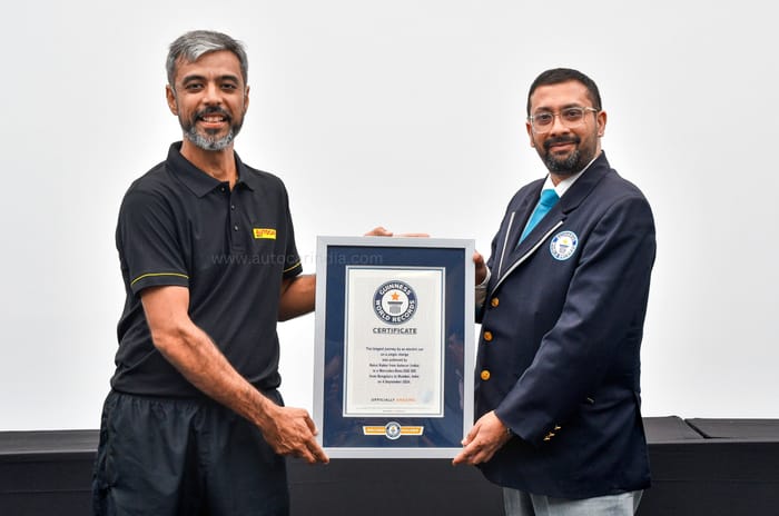 Autocar India sets new Guinness World Records title: longest distance in an EV on a single charge